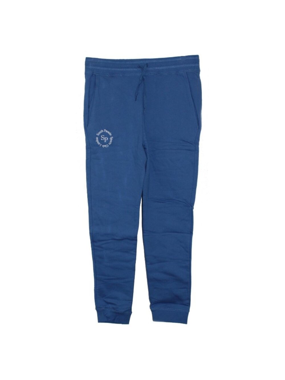 South Parade Womens Cotton Lucy Drawstring Skinny Sweatpants Solid Blue Medium